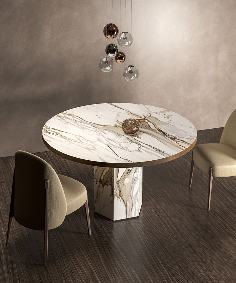 custom dining table porcelain slab